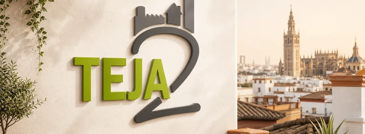 Identidad visual de Teja2 para la venta y compra de vivienda en Sevilla y el Aljarafe